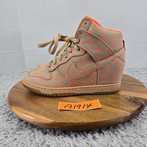 Nike Dunk Sky Hi Black History Month Hidden Wedge Sneakers Womens 6.5 586581-200 - Picture 1 of 16